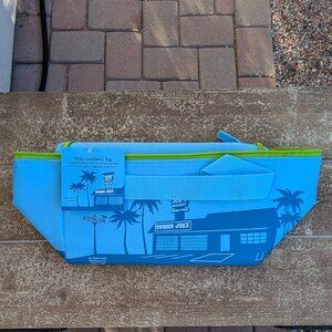Trader Joe’s Mini Reusable Blue-Green Insulated Cooler Bag -NEW